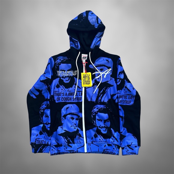 Asaali X Thats A Awful Lot Of Cough Syrup Zip Up Hoodie M